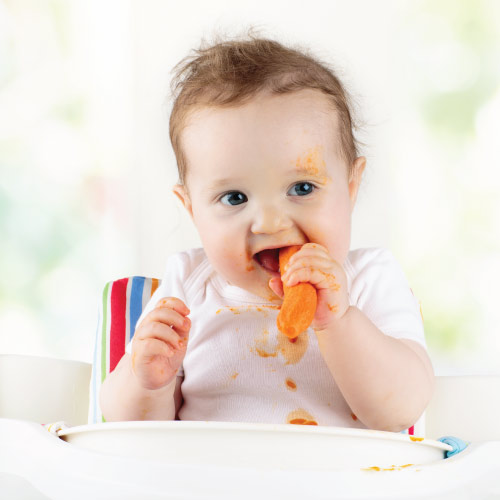 Gagging on solids should not be normalised